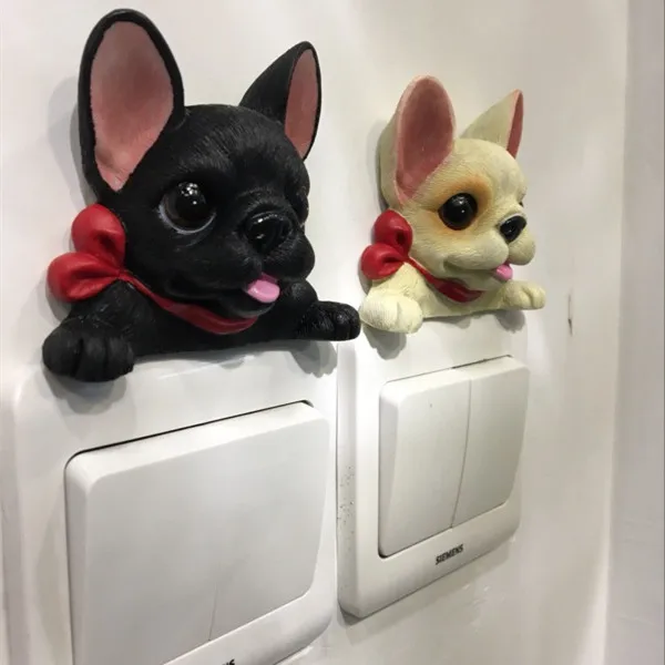 French Bulldog cute puppy dogs resin switch stickers fridge magnets - Buyer's Show 4