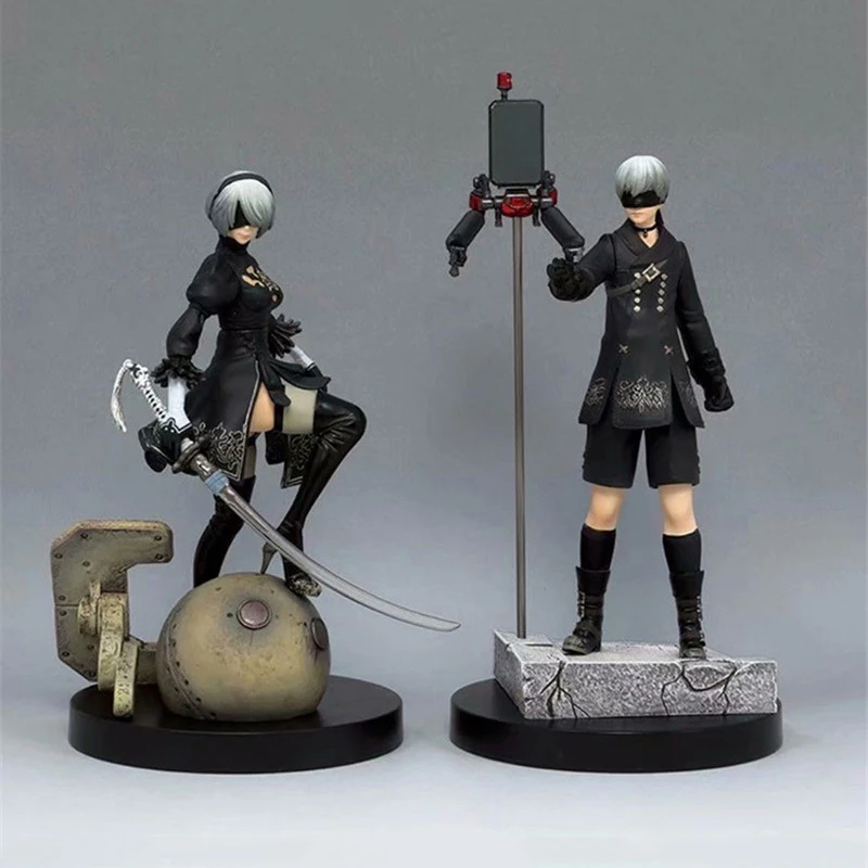

Game Anime NieR Automata YoRHa No.2 Type B 2B / No.9 Type S 9S PVC NieR: Automata Action Figure Collectible Toys Brinquedo Model