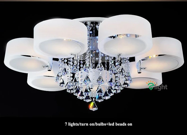 Lustres de Cristal Lustre de Teto Sala de Jantar Lustre Moderno Dimmable Levou Iluminação Luminaria Acrílico Anel Luzes da Levou Dispositivo Elétrico 17 jantar led luzes lustre teto luminária