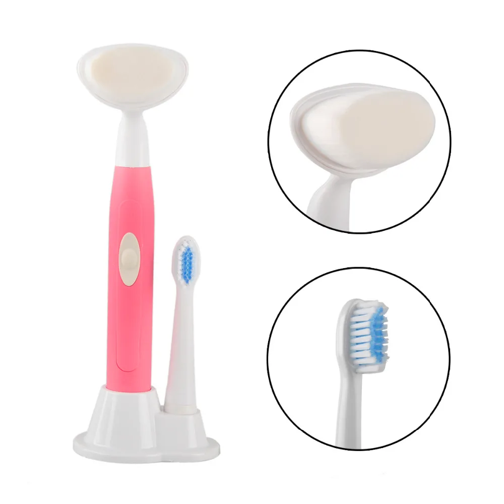 

High frequency KEMEI KM-3106 Special waterproof rotary rotating electric toothbrush and electric face brush 2 in 1 for adults