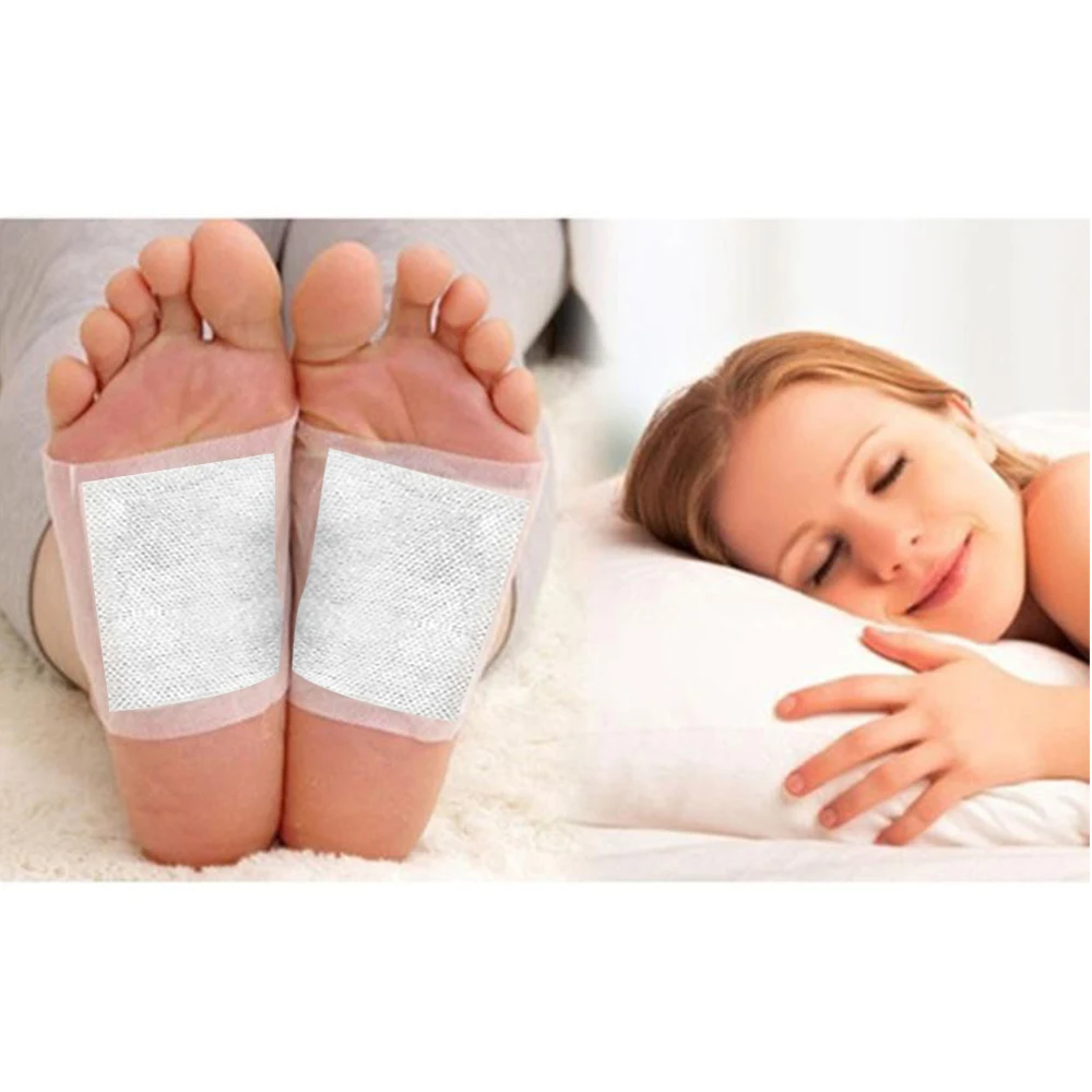 KONGDY 10 Pieces Rose Detox Foot Patches Weight Loss Improve Sleep