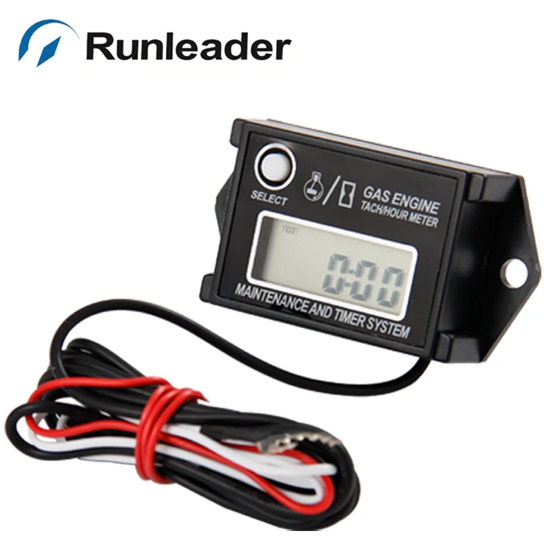 (30pcs/lot) Waterproof Digital Re settable Inductive Tachometer Tach
