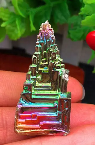 

30-40g Rainbow Bismuth Quartz-Selenite Meditation Chakra Rei