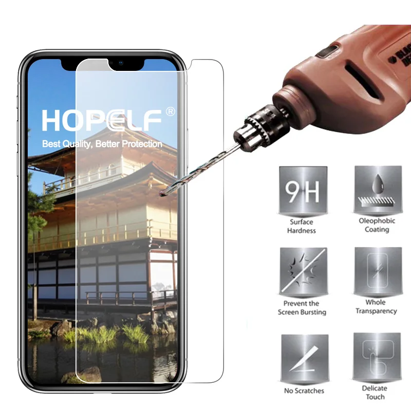 

2.6D Scratch Tempered Glass for Iphone X 6 7 8Plus Screen Protector for IPhone XS MAX XR 5 5S Protectors Protective Film Glass