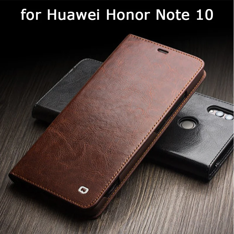 Высококачественный чехол из коровьей кожи для Huawei Honor Note 10 телефона с откидной