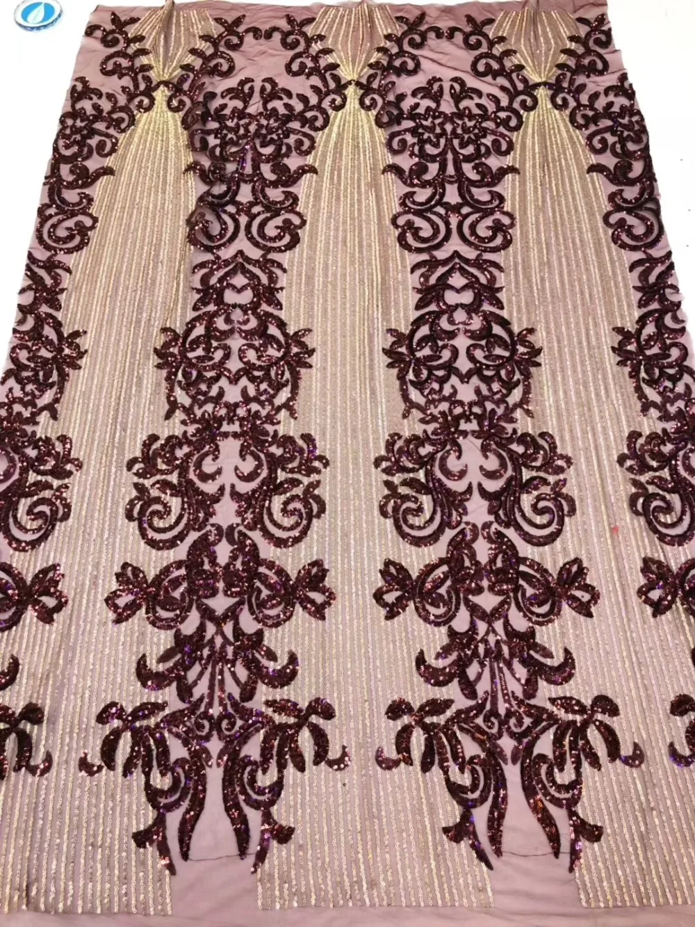 Бесплатная доставка африканские блестки кружевной ткани 5 ярдов/комплект