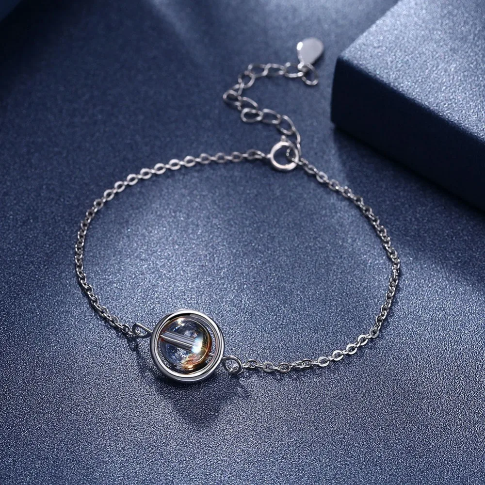 

Sale Fashion jewelry S925 sterling silver rotatable ball bracelet female Crystals from Swarovski for women Wedding jewelry