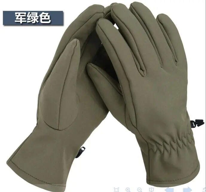 Уличные перчатки из кожи акулы, мягкие перчатки guantes Camo Tactical malzemeler, полный палец, армейские спортивные перчатки для верховой езды, пеших прогулок, freesoldier - Цвет: army green