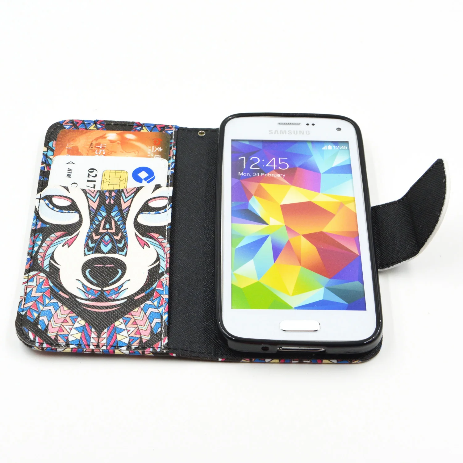 Для samsung Galaxy S5mini S 5 V SV мини Чехол G800 G800F G800H SM Тотем картина магнитных кожаный чехол