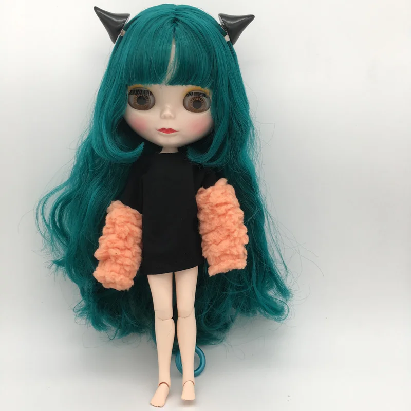 Специальная цена BJD шарнир S1-8 DIY Обнаженная кукла Blyth подарок на день рождения для девочки 4 цвета большие глаза куклы с красивыми волосами милая игрушка - Цвет: NO.1 WITH 19 JOINT