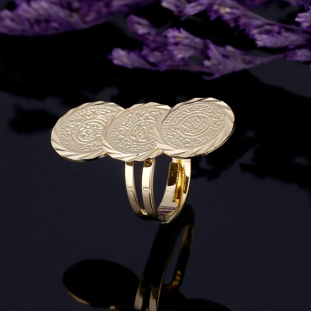 女性と女の子のための古代アラブのコインリング,中東のアフリカのジュエリー,イスラム教徒のイスラム教,卸売コインリング - AliExpress