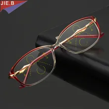 Модный мультифокальный прогрессивный Occhiali Da Lettura Donna Diottrica Occhiali Presbiti Occhiali Da Lettura Chiara Intelligenza