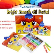 Lapis de cor Марко воск caryons карандаш палочка для рисования 24 36 couleurs ребенок искусство масло пастельные Цветные Рисование Волшебные карандаши дети