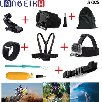 

LANBEIKA Chest Head Strap Monopod Floating Bobber J-hook Mount for Gopro Hero 7 6 5 4 3+ SJCAM M20 SJ5000 SJ6 SJ7 Accessories YI