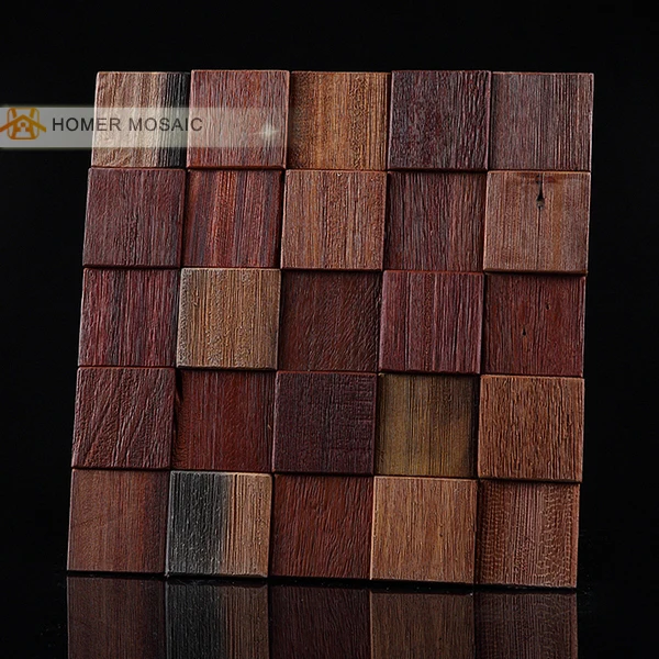 shipping free!! Natural wood mosaic tile rustic wood wall tiles for