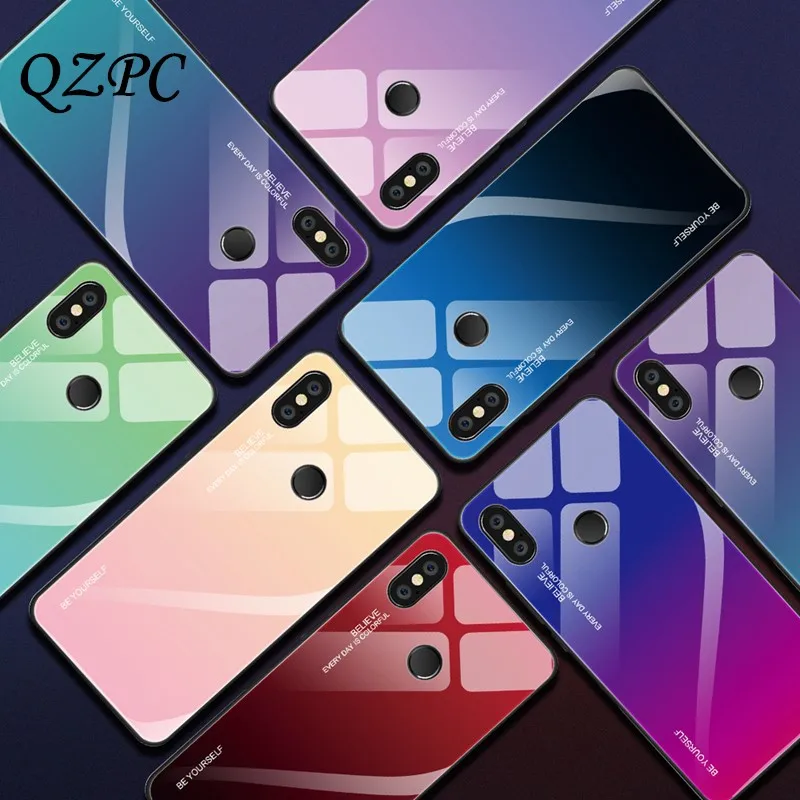 QZPC Новый градиентный цветной чехол для телефона Xiaomi mi x 3 2s задняя крышка 8 Lite F1