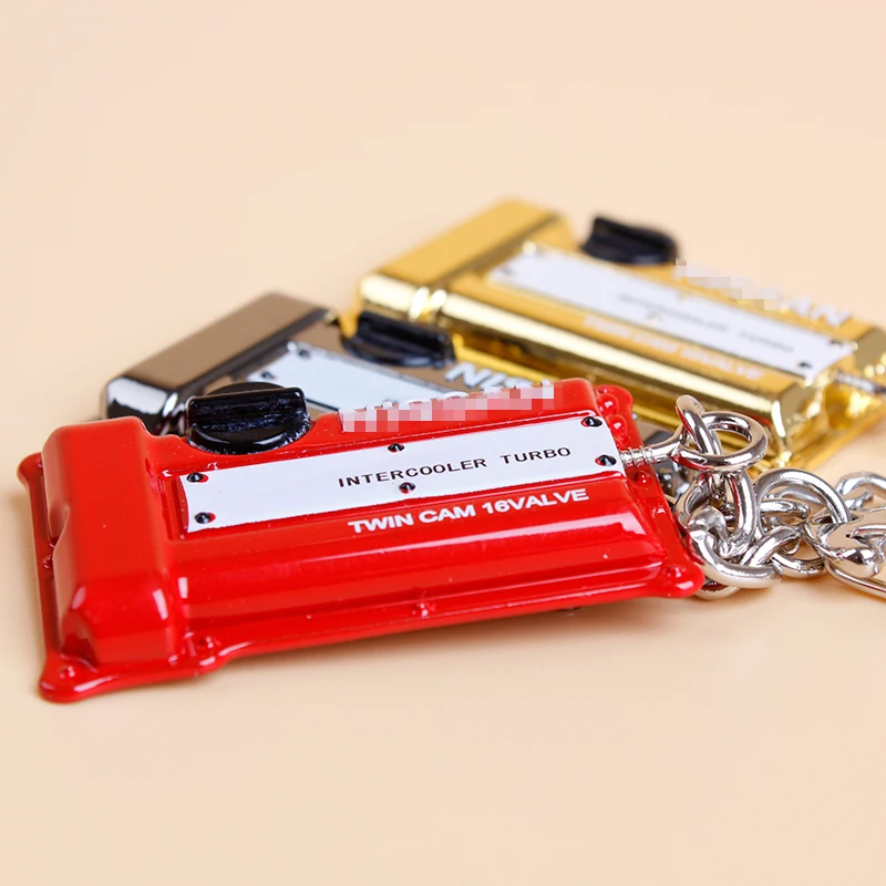 Engine Valve Cover For SR20DET Silvia S13 S14 S15 Metal JDM Keychain Keyring Key Chain Key Ring