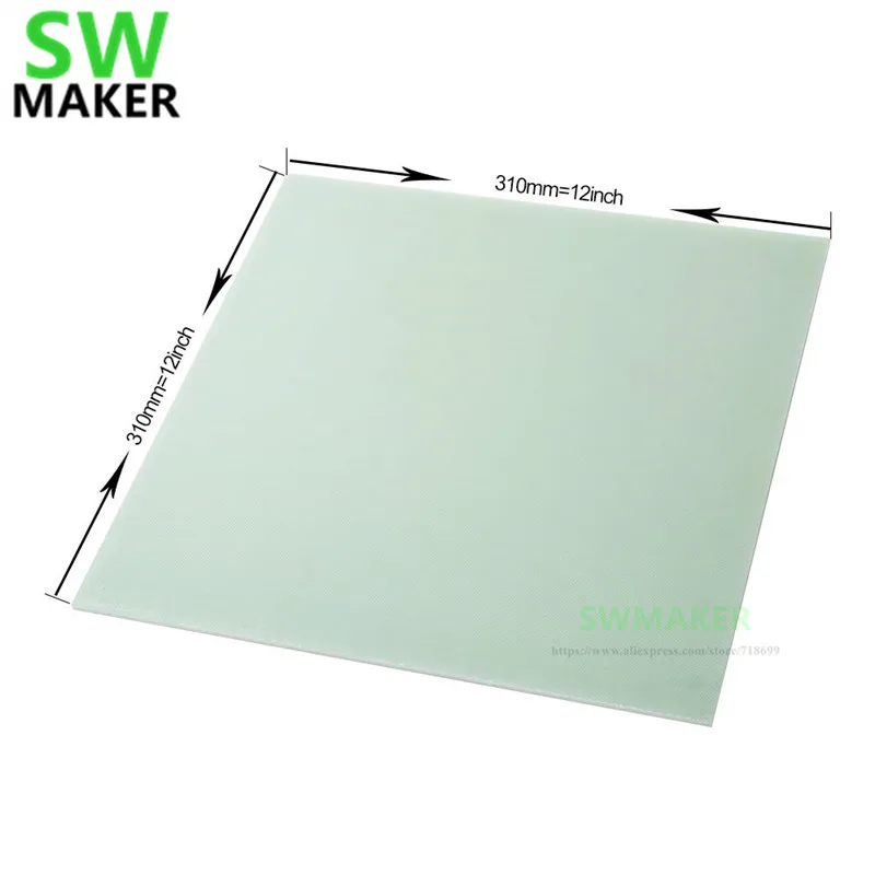 310x310x3mm Creality 3D Printer Platform Polypropylene Build Plate for CR-10 CR-10S Easy to Remove Good Adhesive Smooth Surface |