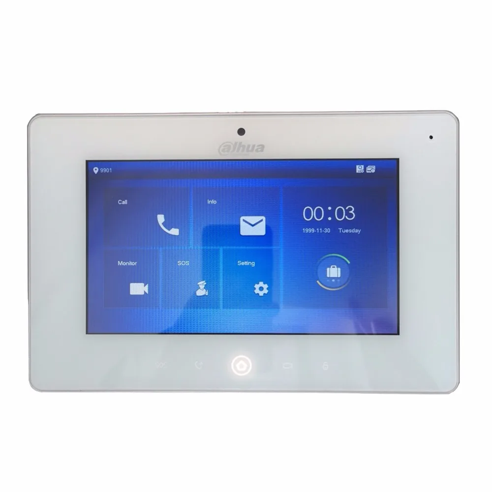 Kopen Ahua Multi Taal VTH5221DW CW video intercom touch screen Kleur Indoor Monitor, 1MP camera, WIFI verbinding