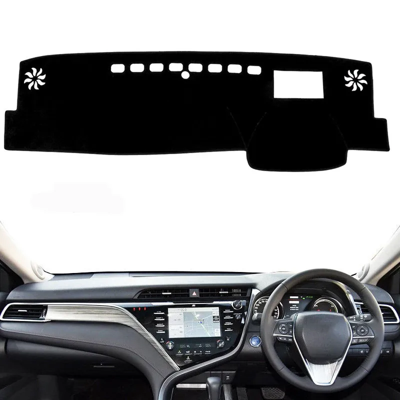 

Car Dashboard Cover Mat Pad Dash Dashmat ANTI-UV Sun Shade Instrument Protect Carpet Accessories For Toyota Camry 2018 2019 RHD