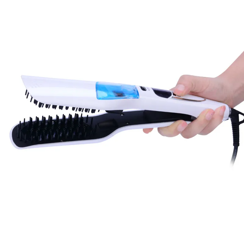 

Multifunction LCD Digital Steam Fast Hair Straightener Comb Brush Hairdressing Electric Steamer Hair Flat Iron Hair Styler 34