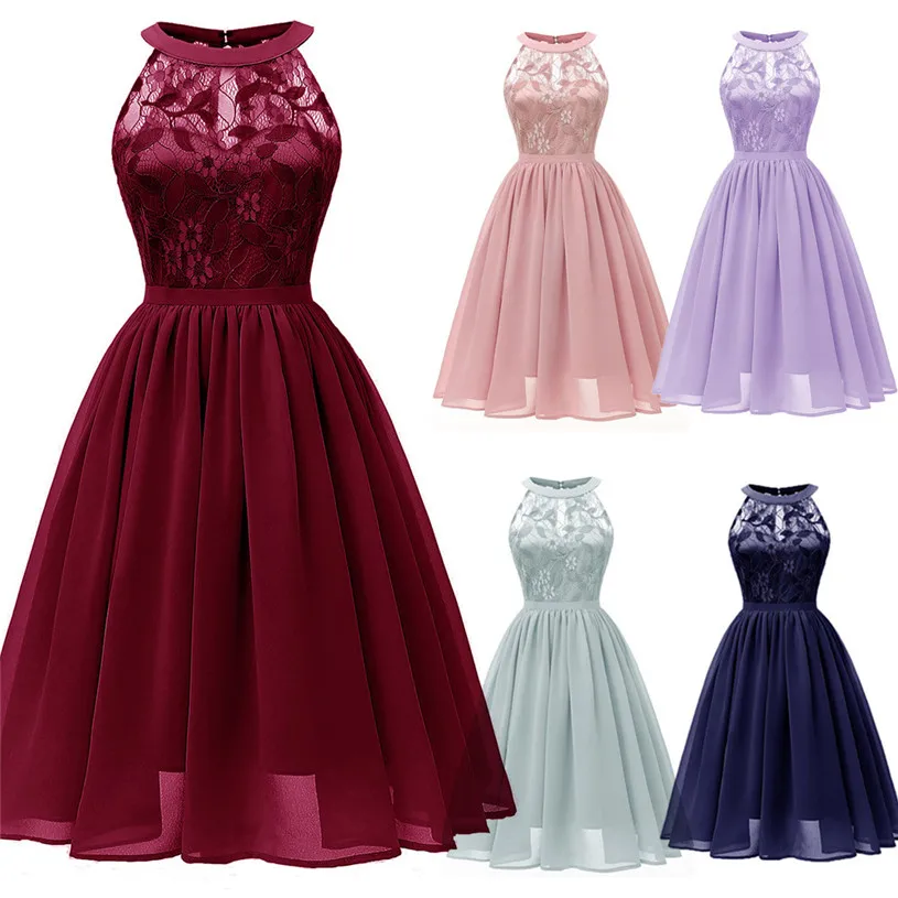 Dress Women Vintage Sexy Dress Princess Floral Print Lace Dress A line Party Dresses Vestidos De Festa Wholesales 40AT273