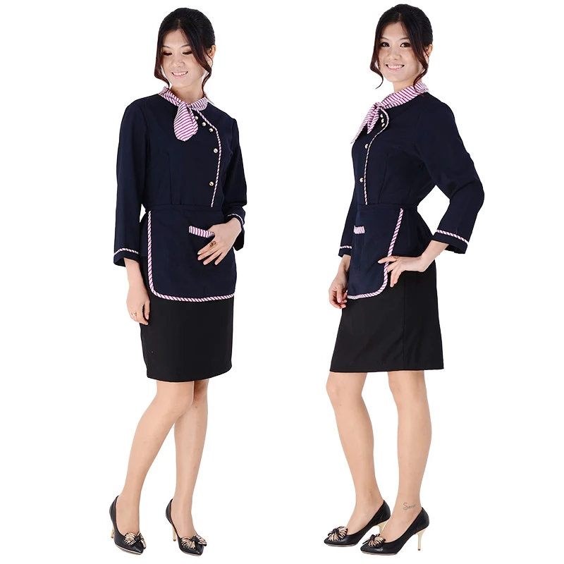 

Adult work suit autumn and winter cake shop waitress suit customiable