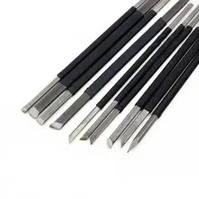 Инструмент для резьбы по камню KangTeer 10 шт. Высокоуглеродистая Сталь Резьбы/комплекты ножей