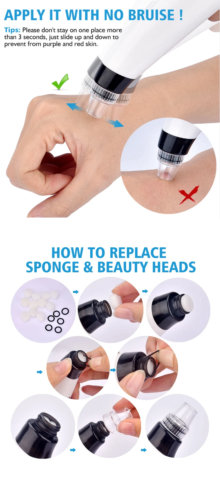 Blackhead Vacuum Suction Pore Vacuum Cleaner Facial Blackhead Acne Removal Tools 3 Colors Light Photon Rejuvenation Skin Care-4