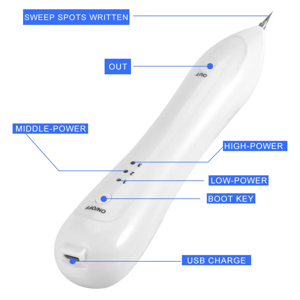 Инструмент для красоты USB удаление крот веснушек 3 уровня темное пятно для удаления татуировки лазерная ручка для лица устройство для красоты очиститель лица