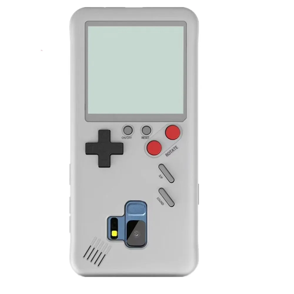 Чехлы для телефонов Gameboy Tetris для samsung S8 S9 S9 plus, чехол для игровой консоли, силиконовый чехол для мобильного телефона - Цвет: Белый