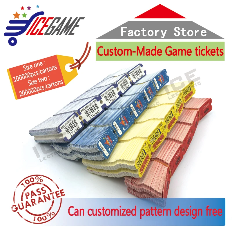 high quality paper ticket redemption printing arcade game machine tickets redemption tickets for game machine replacement parts accessories aliexpress