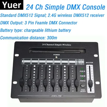 24CH Simple DMX Controller Mini 512 Stage Light Console Convenient DMX512 Console Easy To Carry For LED Par Moving Head Lights 24CH Simple DMX Controller Mini 512 Stage Light Console Convenient DMX512 Console Easy To Carry For LED Par Moving Head Lights