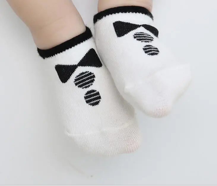 Милые детские носки с животными на резиновой подошве, нескользящие носки для маленьких мальчиков и девочек, одежда для новорожденных, милые носки для детей, От 0 до 2 лет - Цвет: small tie