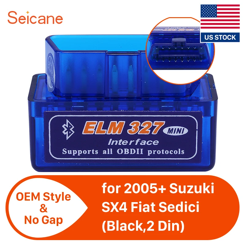 Автомобильный диагностический сканер Seicane Super Mini V1.5 ELM327 OBD2 с Bluetooth интерфейсом для