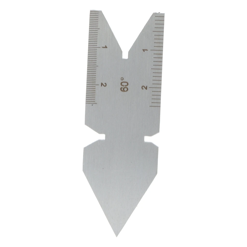 Set Of 2PCS 60 Degree Stainless Steel Fish Center Gauges Inch / Metric
