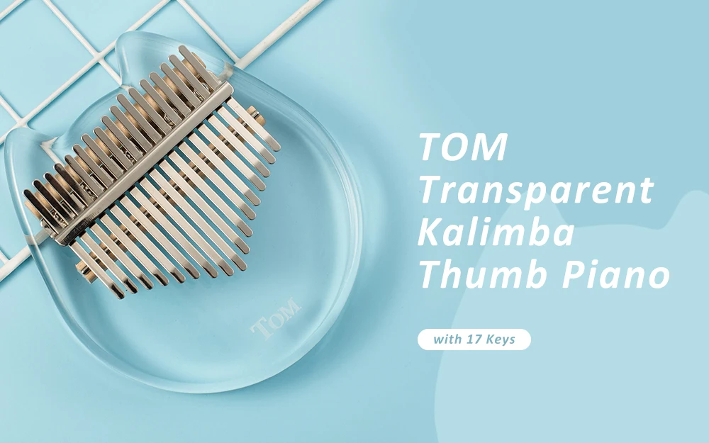 TOM акриловые Kalimba игрушечное пианино с 17 клавишами прозрачный животных модель со стразами однотонный с мультяшками для Форма исполнение интегрированная формовка производственный игрушечное пианино