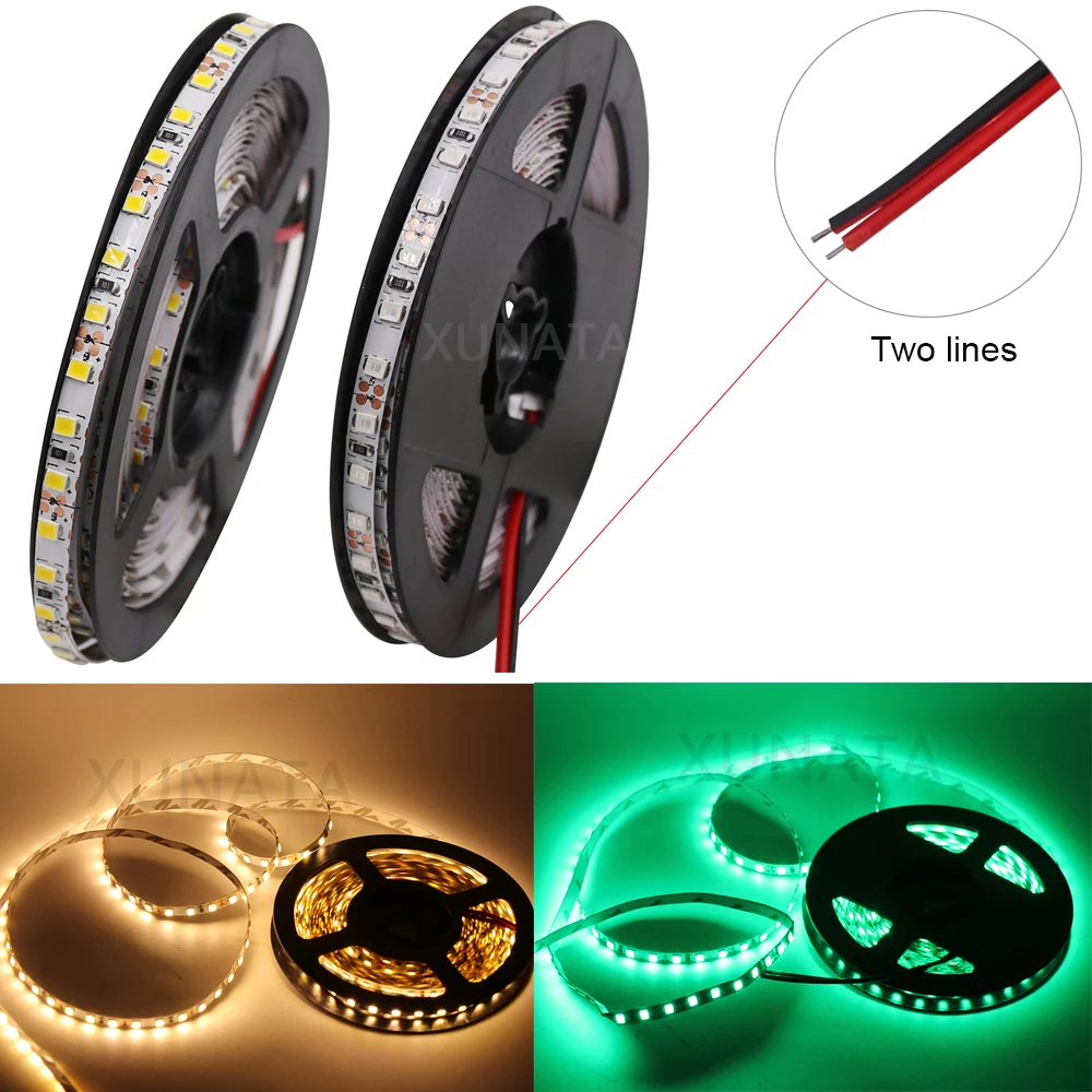 

Top Sale SMD 5054 led strip 5M 120leds/m Waterproof Flexible Tape Rope Light More brighter DC 12V led Strip under cabinet light