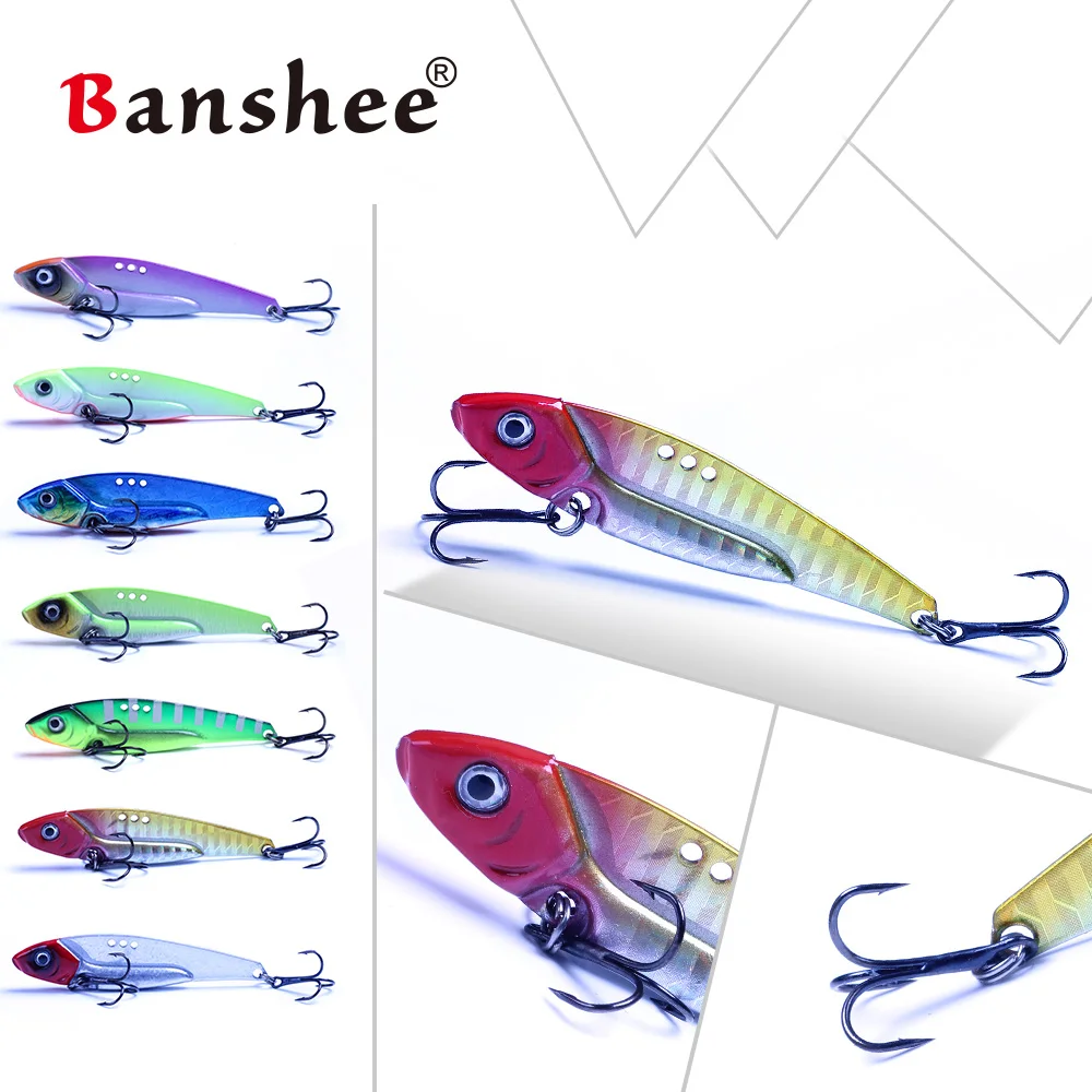 Banshee металлическая виброприманка с блестками в виде большого дракона 70 мм/16 г