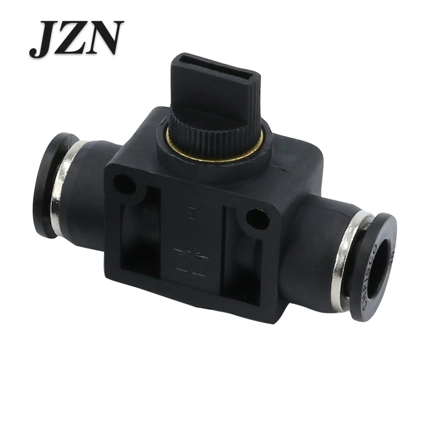 

Mail-free Black Pneumatic Fast Connector Fast Intubation Hose Manual Valve Switch Valve Pipeline Plastic Valve HVFF High Quality