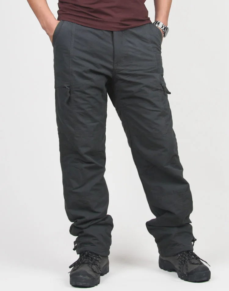  Winter Warm Tactical Thick Fleece Pants Army Male Plus Size Cotton Trousers Military Camouflage Bla