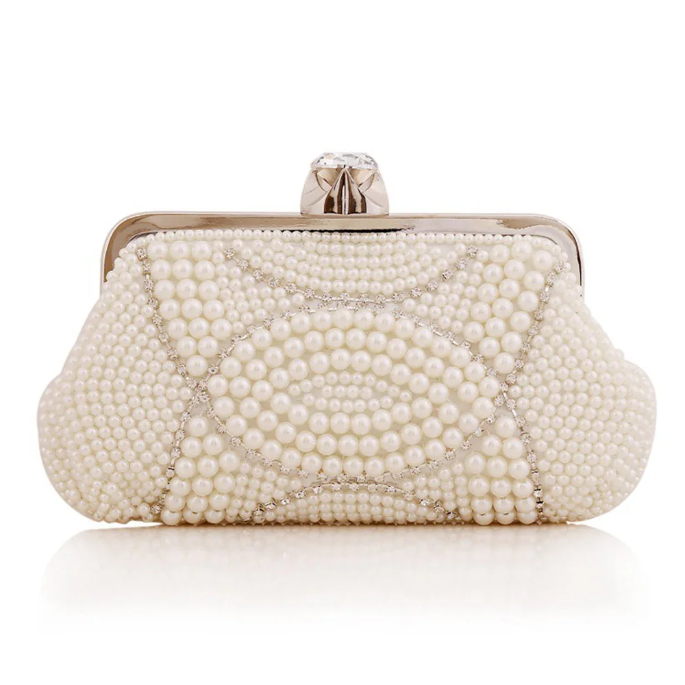Pearl diamond studded evening bag evening bag with a diamond bag women