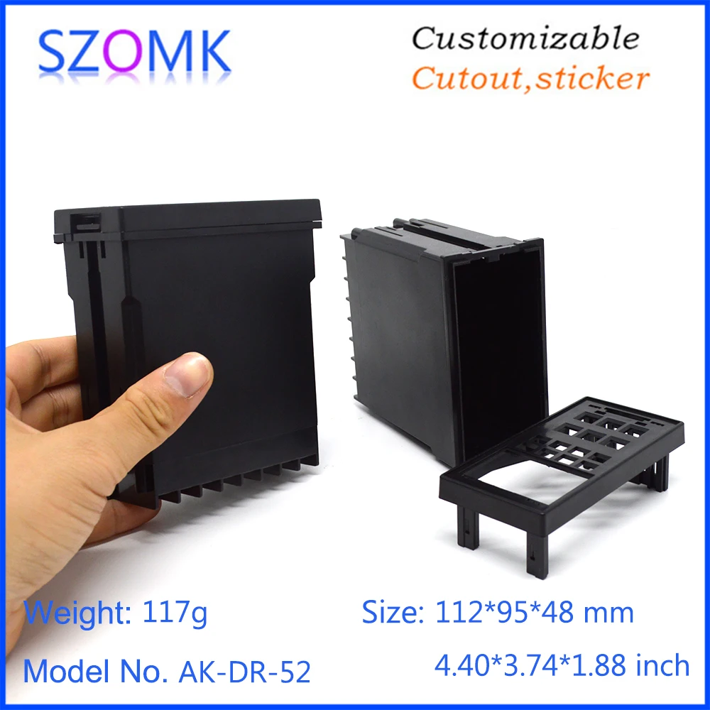 szomk plastic din rail enclosure controller plastic electronics instrument housing device box digital time relay shell (5)