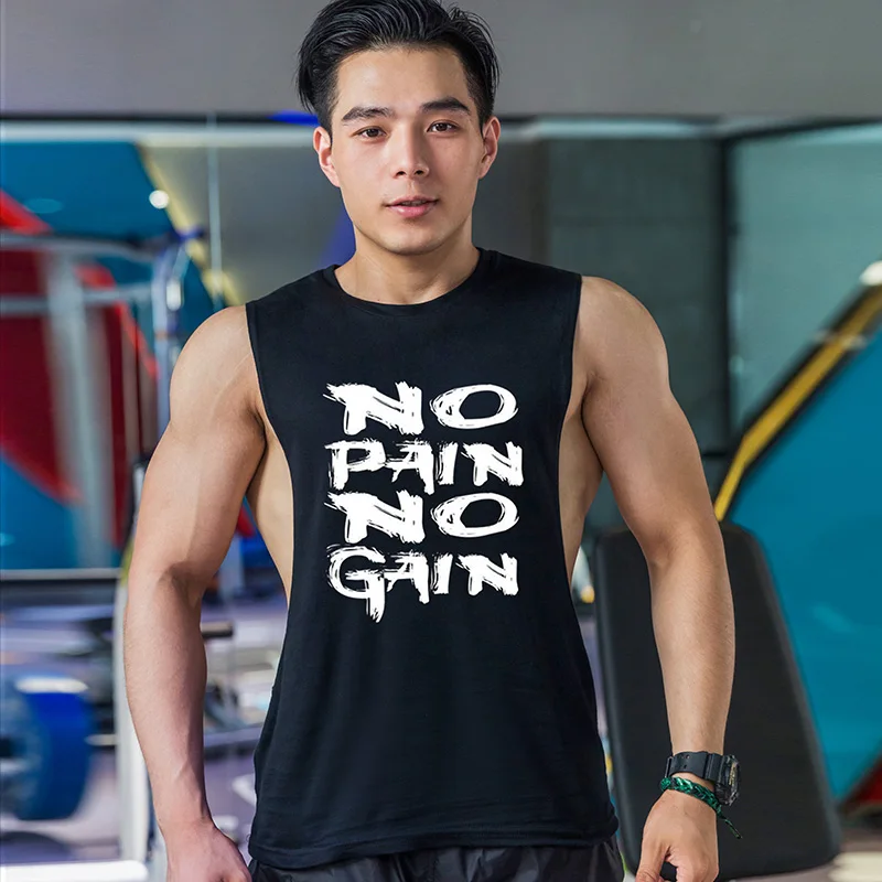 

Man Sleeveless Tank Tops Casual Print Men Sportwear Vest Plus Size Top Clothing For Boy Undershirt Fitness Male Tank Top Vest