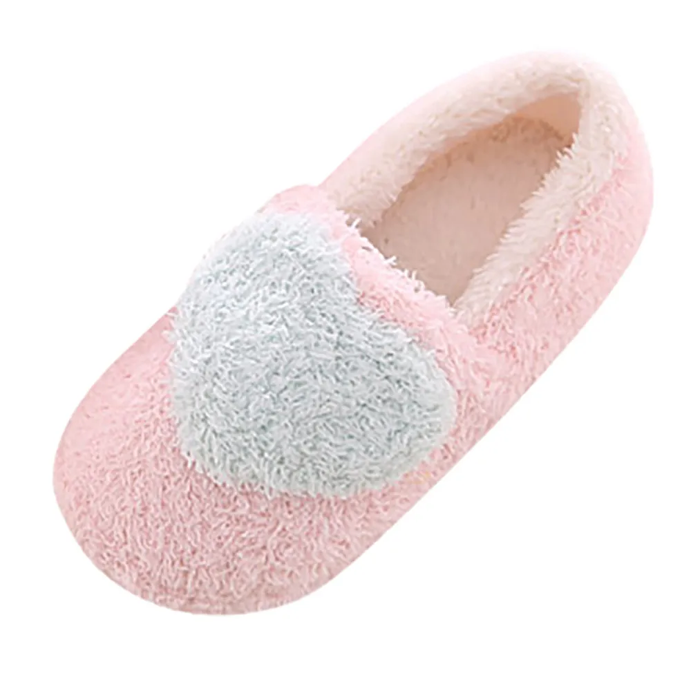 SAGACE/женские зимние теплые мягкие домашние хлопковые тапочки с бантом SIZE5 7 милые