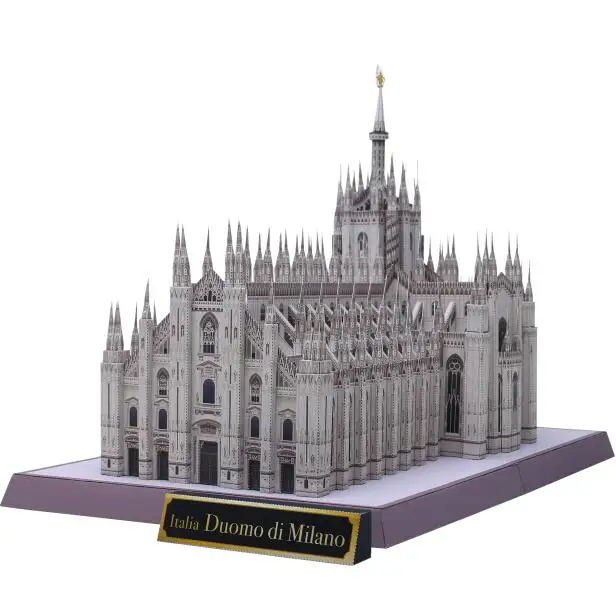 Diy Italy Milan Cathedral Craft Paper Model 3d Architectural