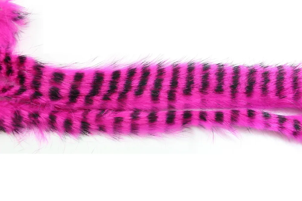 Tigofly 5 цветов Ассорти черный зарезанный кролик Zonker полоски прямой крой 4 мм ширина для бас форели Steelhead материалы для завязывания мушек