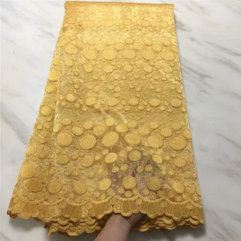 

Best Quality African Yellow Lace Fabric White Swiss Voile Lace High Quality Embroidery French Mesh 2019 Nigeria Lace Fabric