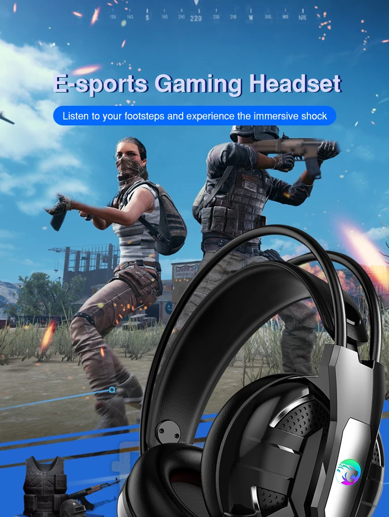 7.1 Channel USB Wired Gaming Headset Deep Bass Game Earphone Computer headphones with microphone led light headphones for PC (1)