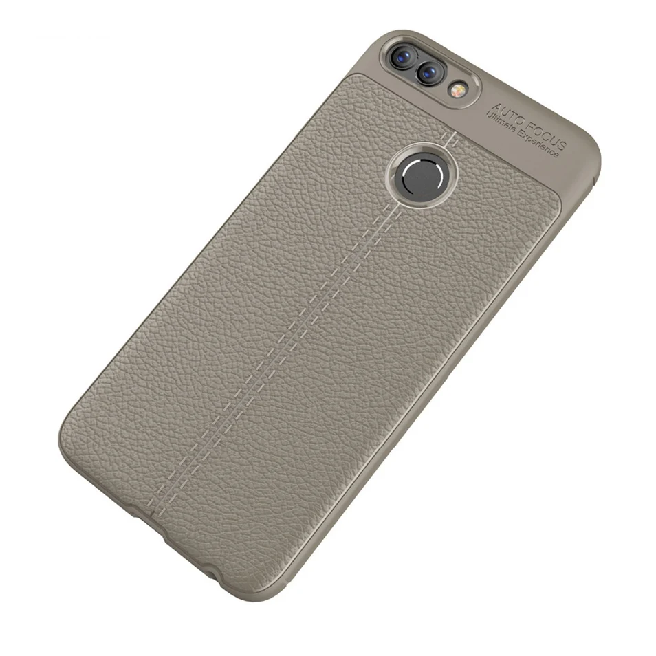 Icoque For Lichi Cover Huawei P Smart Case Silicone Soft Shockproof Protection for Enjoy 7S Coque Huawei P Smart Funda Black (13)